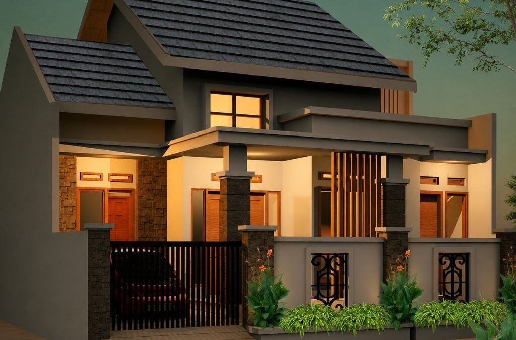 Desain Rumah 1,5 Lantai Minimalis Tropis di Lahan 11 x 12 Meter, Nyaman untuk Keluarga Modern